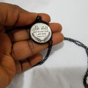 Chain Necklace. Bible Verse necklace. Charm